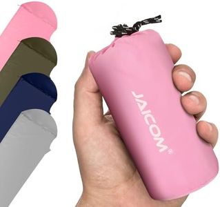 JAICOM Ultralight Sleeping Bag Liner - 5.3 oz Washable Adult Sleep Sack & Travel Sheets, Self Tan Sleep Sack with Two-Way-Zipper, for Backpacking, Hotel, Camping, Travel