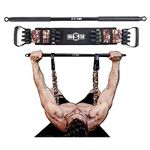 INNSTAR Adjustable Bench Press Band with Bar, Upgraded Push Up Resistance Bands, Portable Chest Builder Workout Equipment, Arm Expander for Home Workout,Gym & Travel(Camo Brown-200lbs)