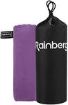 Rainberg Microfibre Towel Sports Towel, Travel Towel, Swimming Towel and Beach Towel, Fast Drying, Super Absorbent - Ultra Compact, Great for Camping, Gym, Beach and Swimming (Purple)