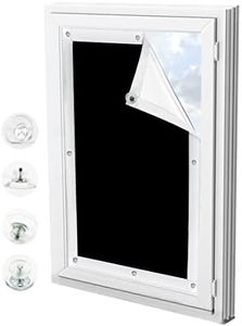 XtraCare Tenda Oscurante con Ventose, Tenda a Rullo senza Forare per Finestre da Tetto, Tenda Termica Isolante Oscurante, Protezione Solare, 48 x 93 cm, Nero