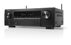 Denon AVR-S760H 7.2 Ch AVR - 75 W/Ch (2021 Model), Advanced 8K Upscaling, Dolby Atmos Height Virtualization, DTS Virtual:X & More, Wireless Streaming, Built-in HEOS, Amazon Alexa Voice Control