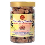 PRARTHANA 100 Pcs. Sandal Chandan Backflow Incense Dhoop Cones (Sandal Cones) for Fragrance, Buddha, Backflow Burner, Ganesh, Smoke Fountain