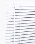 White PVC Venetian Blind Blinds Easy Fit Curtains Trimmable Fittings Windows Treatment Shutters Twist Open Close BLND (White, 45 W x 213 L)