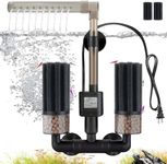 Digoos Electric Aquarium Sponge Filter with Submersible Pump, Ultra Quiet Power Filtration, Bio Media & Dual Sponges, Internal Filter for Freshwater & Saltwater Fish Tanks