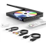 Mini DVD Player for Smart TV, Region Free DVD Player with 1080P HDMI & RCA Output, USB, Remote Control, Compact CD/Disc Player Support PAL/NTSC