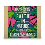 Faith In Nature Natural Dragon Fruit Hand Soap Bar, Revitalising, Vegan & Cruelty Free, No SLS or Parabens, 100g (Packing May Vary)