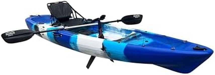 Brooklyn 12.0 Single Pedal Kayak Sit On Top Fishing Kayak (Blue Camo)
