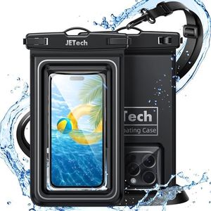 JETech Floating Waterproof Phone Pouch, Water Proof Case for iPhone 16 15 14 13 12 Pro Max Plus, Samsung Galaxy S24 S23 S22 Ultra and Others up to 7 Inch, IPX8 Dry Bag with Lanyard, 2 Pack