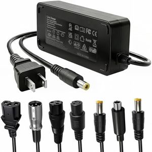 42V 2A Electric Scooter Charger with 7 in 1 Plugs for 36V Lithium Battery SGS Listed Universal Hoverboard Ebike Charger Compatible with Segway Ninebot Gotrax Jetson Razor Voyage Swagtron Hiboy