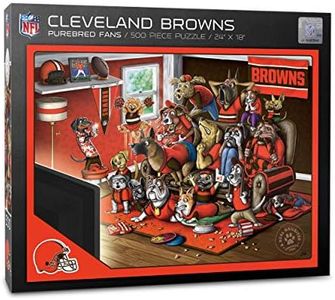 YouTheFan NFL Cleveland Browns Purebred Fans 500pc Puzzle - A Real Nailbiter