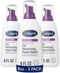 Cetaphil Pro Oil Removing Foam Wash, Foaming Facial Cleanser, Fragrance Free Formula Suitable for Sensitive Skin, 8 Fluid Ounce (Pack of 3)