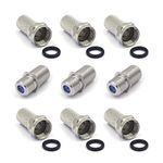 VCE F Connectors RG6 F Plugs and Couplers 12mm for Saiellite Cable