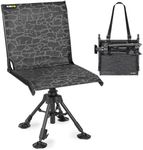 Kalkal Hunting Chair Upgrade 360° Swivel Silent Hunting Blind Chair with 4 Adjustable Legs, Portable Hunting Seat for Deer Turkey Hunting