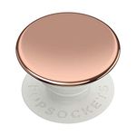 ​​​​PopSockets Phone Grip with Expanding Kickstand, Chrome PopGrip - Rose Gold