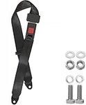 2 Point Adjustable Seat Safety Belt Harness Kit Single Double Seat Lap Seatbelt Universal for Go Kart UTV Buggie Club Vehicle Truck by AIYMO