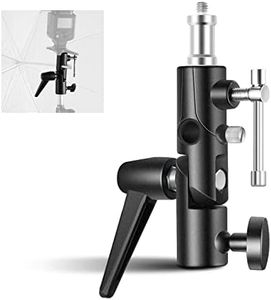 NEEWER Camera Flash Bracket H-Type Mount with Umbrella Softbox Holder, 180掳 Swivel Adjustable Metal Light Stand Adapter with 1/4" to 3/8" Screw Adapter for Speedlite LED Lamp Light Stand Tripod