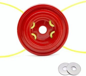 Sadaiv Nipun Alluminum Grass Trimmer Top Brush Cutter Tops Strimmer Lawn Mower Acc ory with 4 Trimmer Ropes Tap and Go Aluminium Red Cordless Grass Trimmer