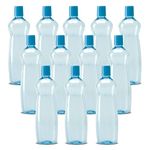 MILTON Pacific 1000 Pet Water Bottles, 1 Litre Each, Set of 12, Sky Blue | BPA Free | Leak Proof | Office Bottle | Gym Bottle | Home | Kitchen | Travel Bottle | Hiking | Treking Bottle | Reusable