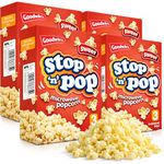 SOL 12pk x 85g Stop 'n' Pop Microwave Popcorn, Sweet Flavoured Pop Corn Kernels, Perfect Tasty Snack for Family Movie Nights, Easy to Prepare, Ideal for Sharing Fun Moments at Home