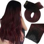 Moresoo PU Seamless Clip in Hair Ex