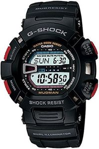 Casio G-Shock MUDMAN Mud Resist Digital Mens Black Watch G-9000-1V G-9000-1VDR