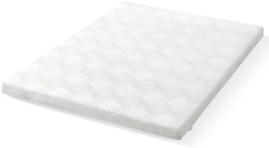 JSELF 3 Inch Luxury Cooling Mattress Topper, Bekaert Jacquard Fabric Gel Memory Foam Bed Topper, Ergonomic Dual-Layer Spine Support Mattress Pad, Washable Cover, Non-Slip Straps, Oeko-Tex, King