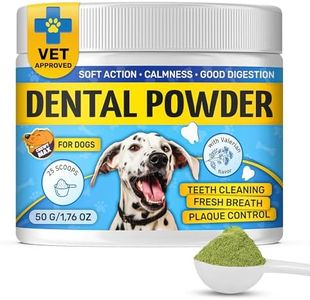 Dog Breath Freshener with Probiotics | Dog Dental Powder | Teeth Cleaning with Valerian Flavor | Suitable for All Breeds | 50 G