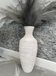 60cm Bamboo and seagrass floor or table top vase