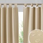 RYB HOME Patio Curtains Outdoor 2 P