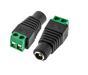 DC Power Jack-Female Connector with 2 pin Screw Terminal - Pack of 2