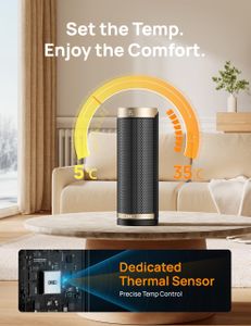 Dreo 16-Inch Ceramic Heater – Portable Electric Space Heater