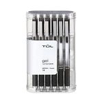 TUL Retractable Gel Pens 0.7 mm Medium Point, Black 12/pk