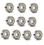 SHASALES 608-zz EMQ Z3 V3 (8x22x7mm) Ball Bearings, 3D Printer or Robotics or DIY Projects (10PCS)