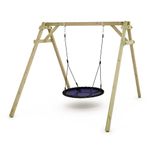 WICKEY Wooden Swing Smart Rush Swing Set