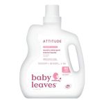 ATTITUDE Baby Laundry Detergent Liquid, EWG Verified, Safe for Baby Clothes, Infant and Newborn, Vegan and Naturally Derived Washing Soap, HE Compatible, Unscented, 80 Loads, 2 Liters