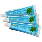 Green Beaver All Natural Organic Toothpaste, Vegan, Fluoride Free Toothpaste & Gluten Free, Frosty Mint Flavor, 75ml, 3 pack