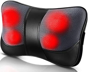 VIKTOR JURGEN Neck and Back Massager Pillow With Shiatsu Kneading Massage and Heat Function for Home, Office and Car – Instant Relief for Shoulder, Back and Foot Pains