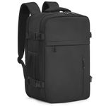 KIRFEIHT Cabin Bags 45x20x36 for Easyjet Underseat Carry-Ons Travel Backpack - Hand Luggage Backpack Cabin Bag Size 32L - Travel School Office Bag with USB Port - Black