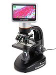 Celestron 44347 TetraView LCD Digital Touchscreen Microscope, 40x-400x Magnification, Black/Silver