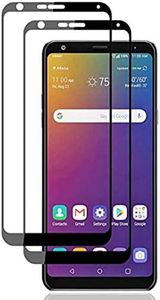 for LG Stylo 5 Full Coverage Screen Protector - [2pack] Ultra Clear Anti-Glare Screen Protector Tempered Glass for LG Stylo 5 Phone