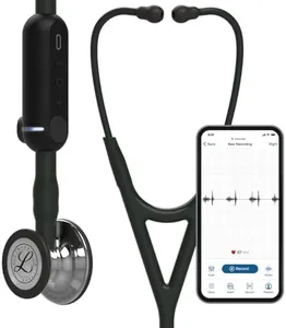 3M Littmann CORE Digital Stethoscope, Our Most Advanced Stethoscope Yet, Up To 40x Amplification*, Active Noise Cancellation, In-App Sound Wave Visualization, Mirror-Finish Chestpiece, 8890