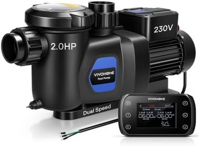 VIVOHOME 2.0HP Pool Pump Dual Speed with Wireless Remote Control 230V