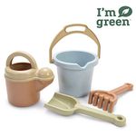 Dantoy Bio-Toy Bucket and Spade 4 Piece Playset, Eco-Conscious Toys made from Sugarcane