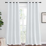 Home Fashion Blackout White Curtains