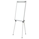 Pragati Systems® Flip-chart Tripod Easel Stand with Prima Melamine (Non-magnetic) Whiteboard | White Board Stand for Office, Home & School | 2x3 Feet (Grey)