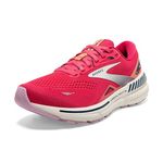 Brooks Women’s Adrenaline GTS 23 Supportive Running Shoe, Raspberry/Papaya/Blue, 8