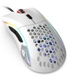 Gloriuos White Gaming Mouse - Glorious Model D Gaming Mouse Honeycomb - Ultralight RGB Mouse - PC Mouse - 68 g - Glossy White Mouse