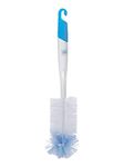 Mee Mee 360° Movable Silicone Feeding Brush with Ergonomic Handle, BPA-Free Flexible bristles for Narrow & Wide Bottles and Nipples, deep Corner Cleaning, Easy Hanging Storage (Dark Blue)