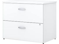 Bush Business Furniture Easy Office White 36W Lateral File-Assembled