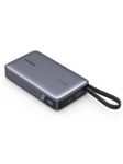 UGREEN Nexode 67W Power Bank Fast Charging 20000mAh with Built-in USB C Cable 3-Way Output Portable Charger 65W Input Battery Pack Compatible with Laptop, iPad, iPhone 17/16, Galaxy S25, Redmi, Poco
